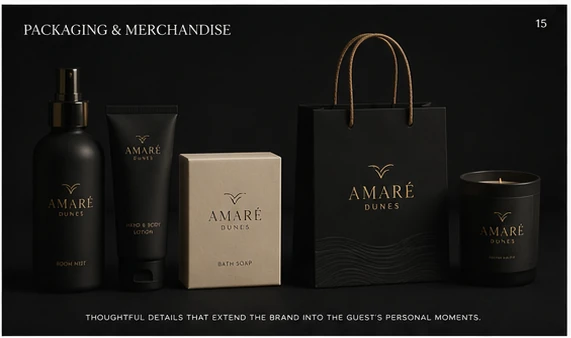 Amaré Dunes packaging and merchandise