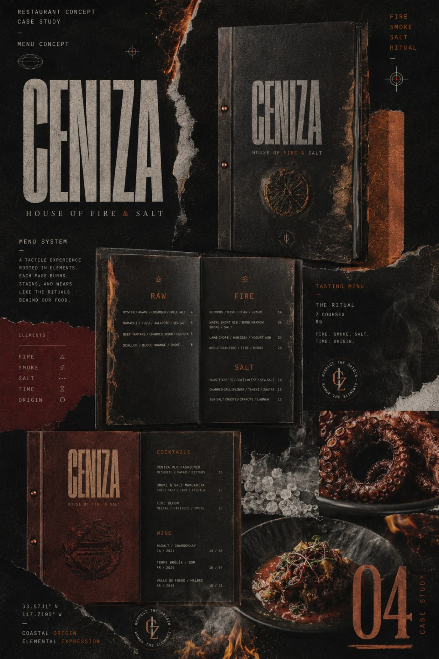 CENIZA menu system